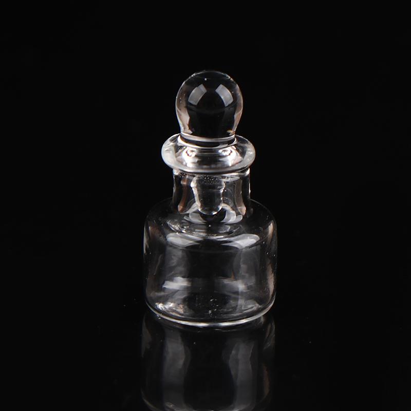 1Pc 1:12 Dollhouse Miniature Transparent Jar Glass Vase Plant Growing Cup Glass Bottle With Lid Home Model Decor Toy