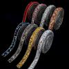 10Yards Resin Rhinestone Ribbons Self Adhesive Diamond Crystal Roll Glitter Belt Bling Party DIY Decorations 1CM Rhinestone