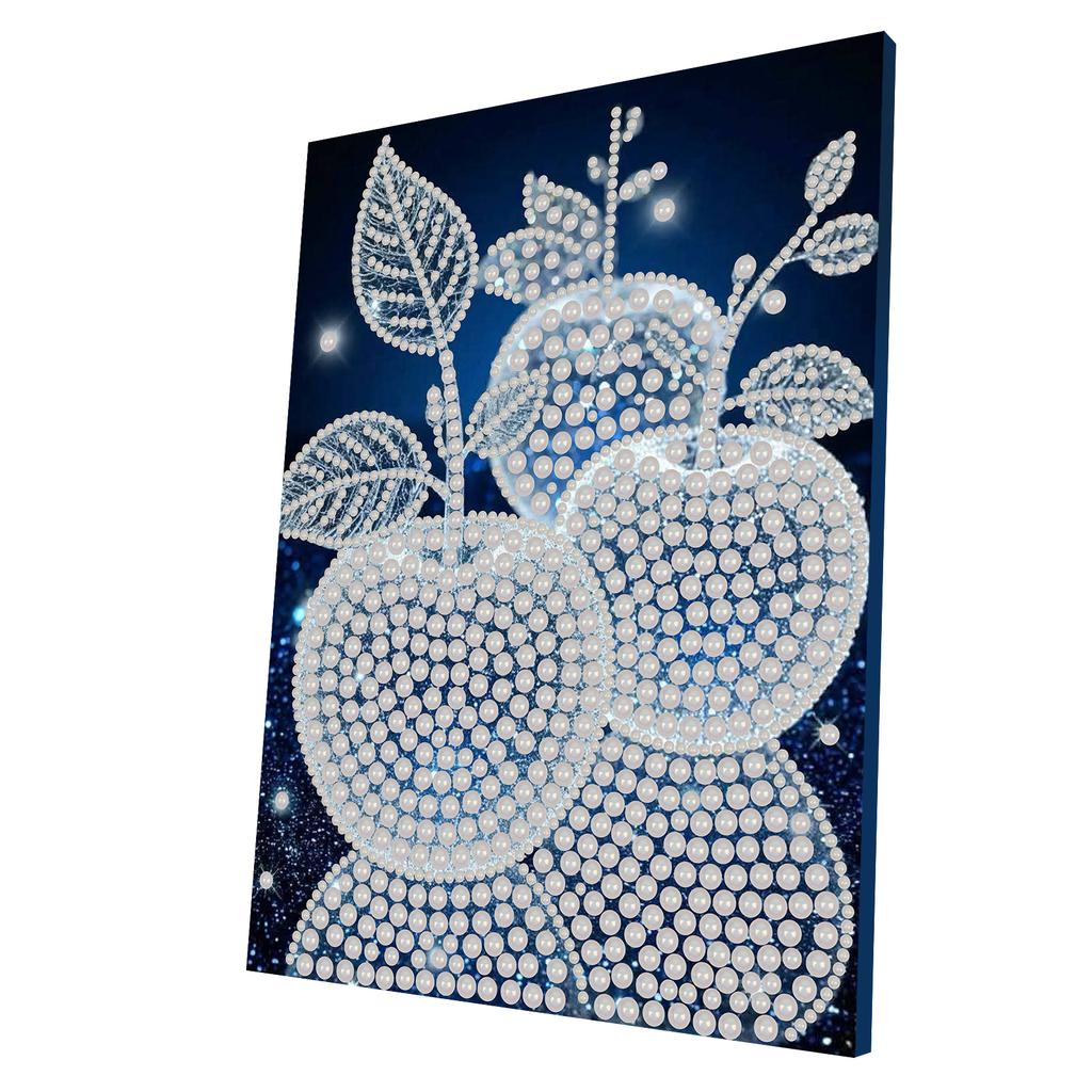 DIY Pearl Dot Painting for Adults Beginners Home Wall Decor Pearl Gem Paintings Picture Arts Craft With Frame 30x40cm