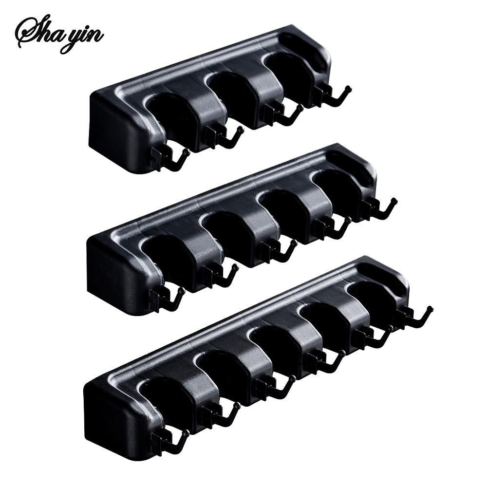 1PC Toilet Mop Holder For Storing Mops, Scrub Brushes And Brooms. Made Of Plastic. Suitable For Hanging Mop Racks.