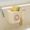 Wall-Mounted Storage Box with Hook No Drilling Wall Storage Container Bathroom Organizer for Toiletries Keys Hair Ties Combs
