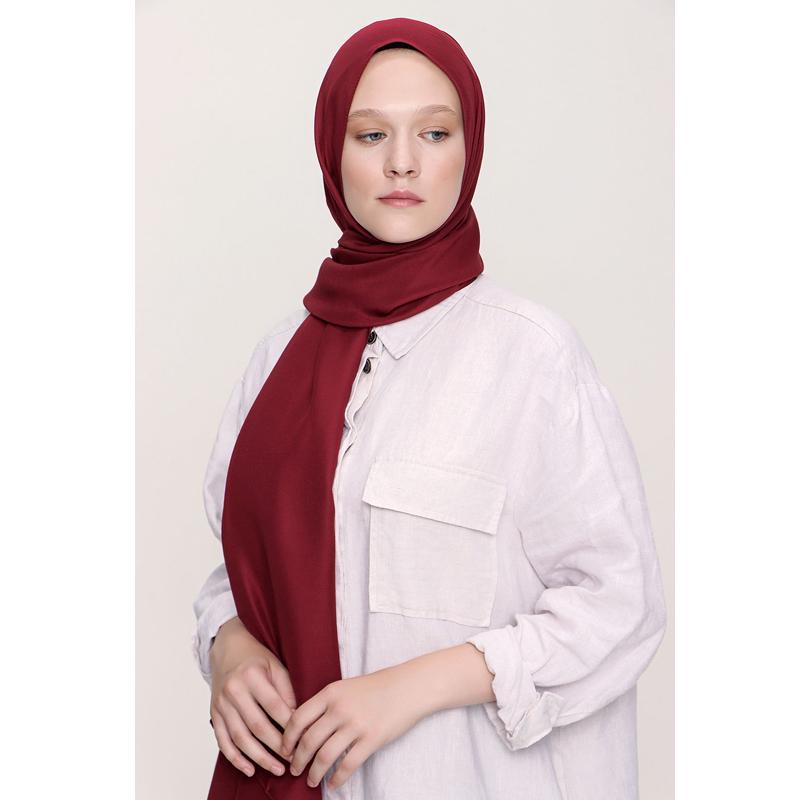 

Мягкая шаль Miray Plain бордово-красная 80x186 бордовый