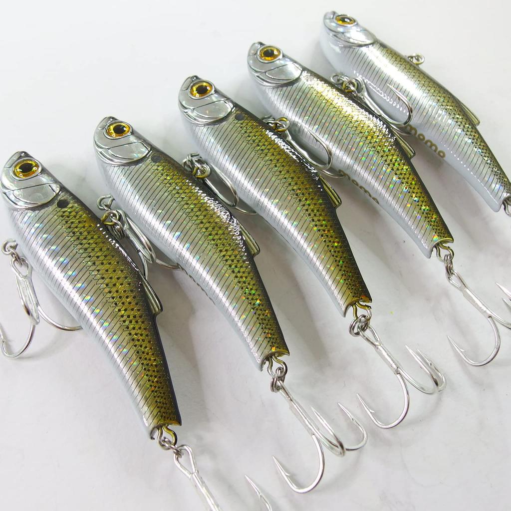 momo lure sea bass lure vibration knife edge vibe 70ES 55ES high performance small blue fish cherry salmon standard lure (70mm - mullet)