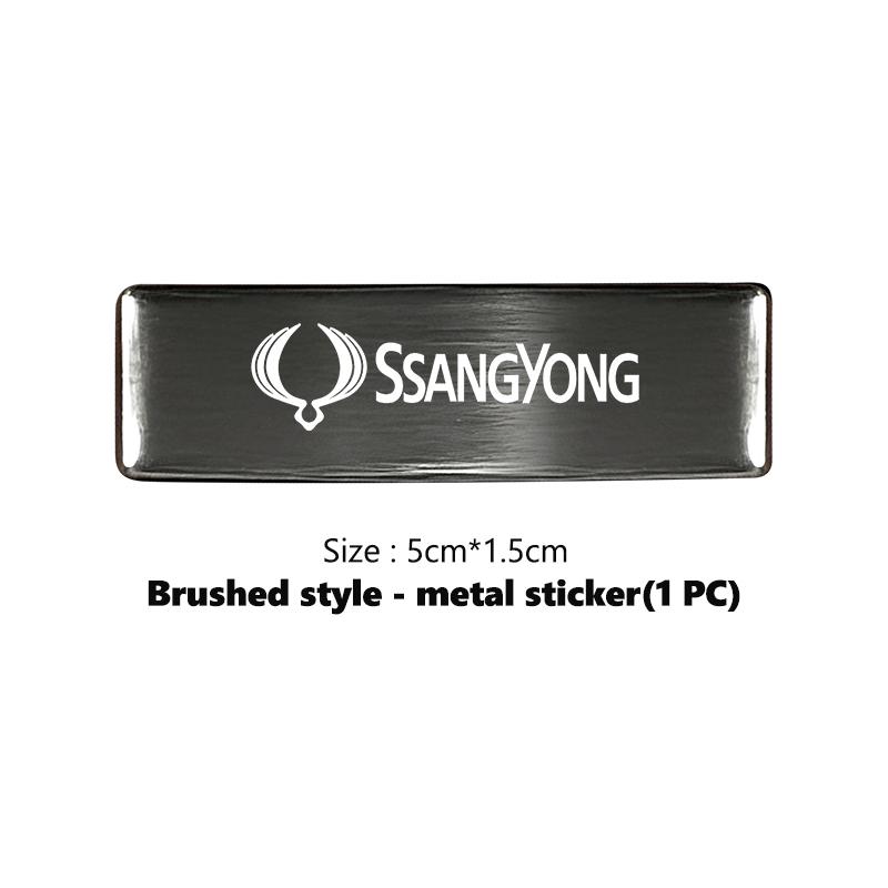 Insignia de Pegatina para Carrocería de Coche Accesorios de Decoración de Estilo Automotriz Para SsangYong Kyron Actyon Sport Tivoli Torres Korando C300 Musso