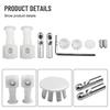Zubehör Befestigungsset 1 Paar Bidet-Aufsätze Befestigungsschrauben Hängendes WC Kunststoff Edelstahl WC 7*4cm Hohe Qualität