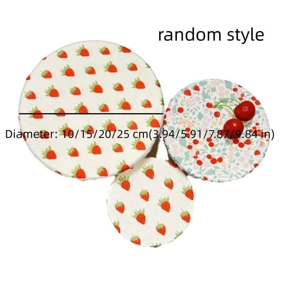 Elastic Edge Reusable Bowl Cover Fresh Keeping Cotton Bowl Cover Kitchen Gadgets Cup Lids Soup Pot