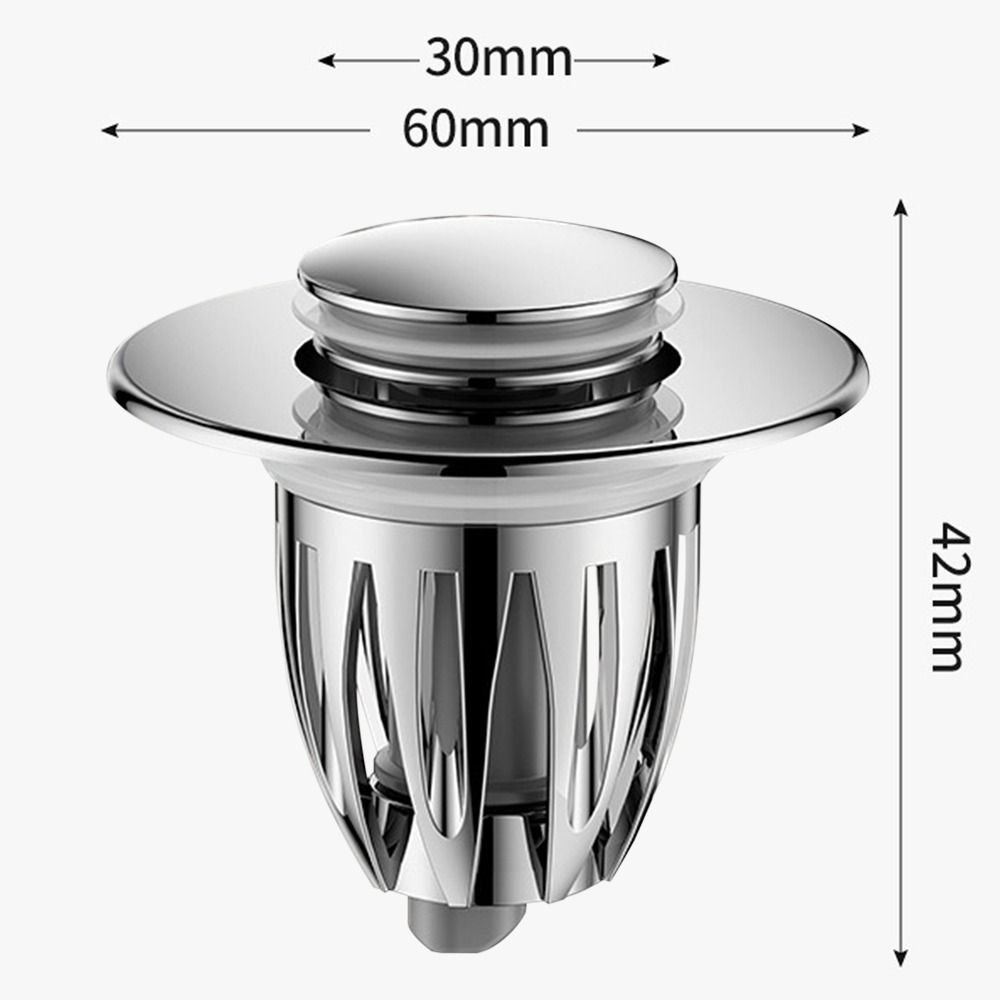 Copper Core Floor Drain Filter Mesh Hair Trap Sealing Cover Washbasin Bounce Core Multifunctional Anti-clog Sink Strainer Plugs