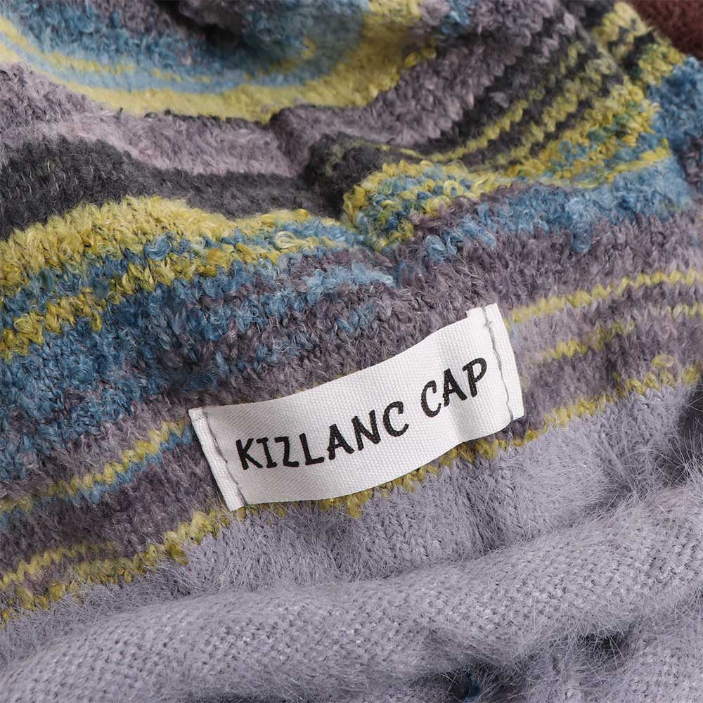 

Fashion Korean Y2k Striped Hat Warm Autumn Winter Slouchy Woolen Hat Casual Baggy Women Beanie Hat Girls