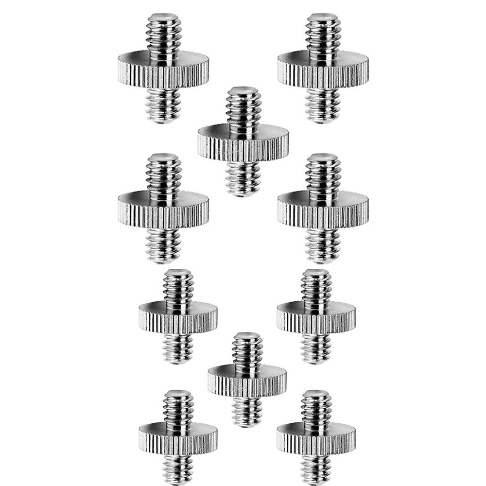 

Металлический адаптер с наружной резьбой 1/4 на наружную резьбу 1/4 , двойной резьбовой адаптер с наружной резьбой 1/4 , поддерживает штатив, аксессуары для камер