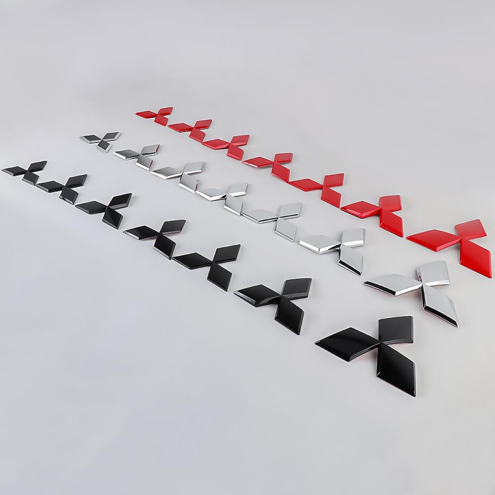 Stylingowy Znak Samochodowy 3D ABS Grill Przedni/Emblemat Tylnej Klapy Naklejka na Kierownicę Do Mitsubishi Lancer 10 Xpander Pajero 4 Triton