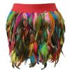 Hot Selling Festival Party Multicolor Feather Skirt Ball Gown