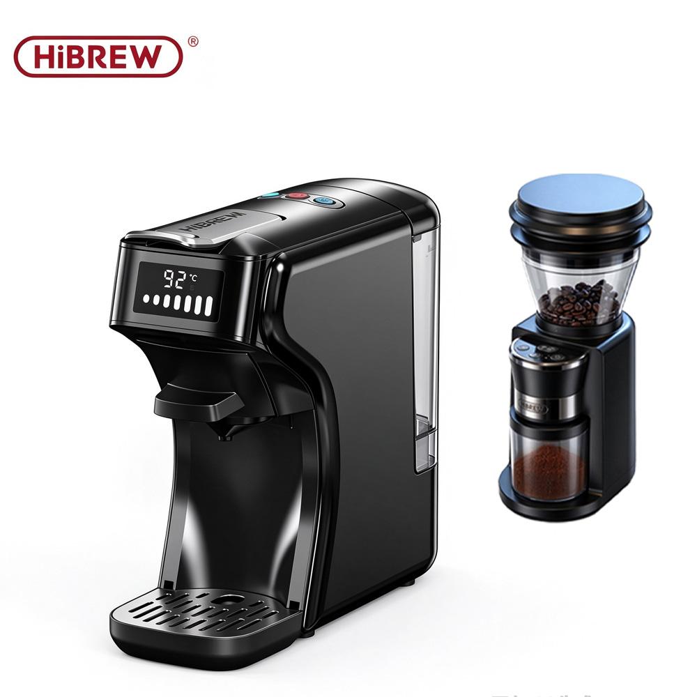 Mașină de cafea cu capsule HiBREW H1B 5-în-1, extracție la presiune înaltă de 20 bar, putere 1450 W, volum de apă personalizabil, moduri duale pentru extracție la cald și la rece.