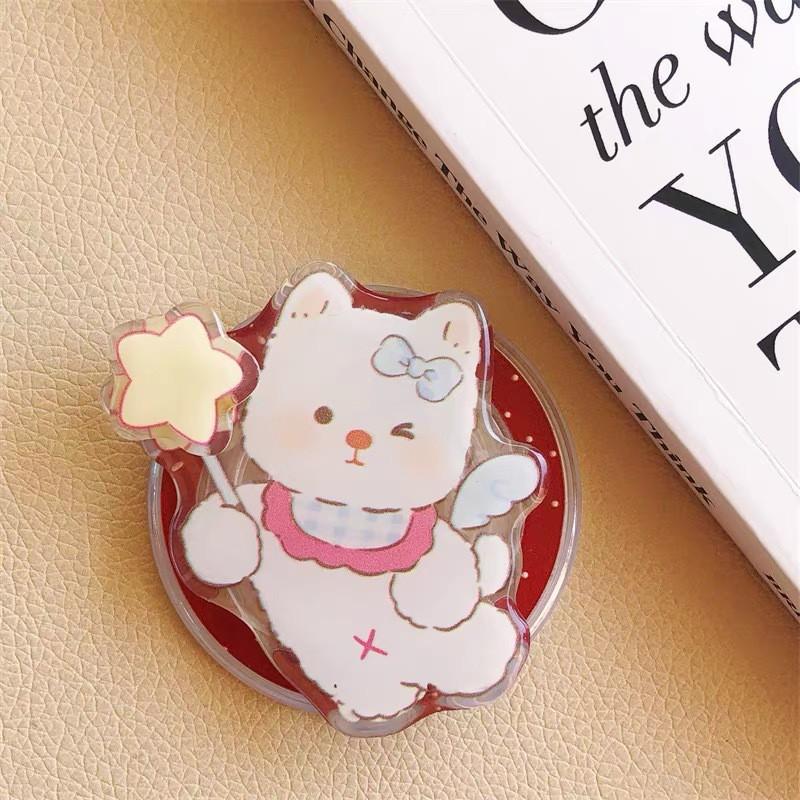

New Cute Magsafe Rotating Phone Magnetic Airbag Bracket Case With Stretchable Rotation Strong Adsorption