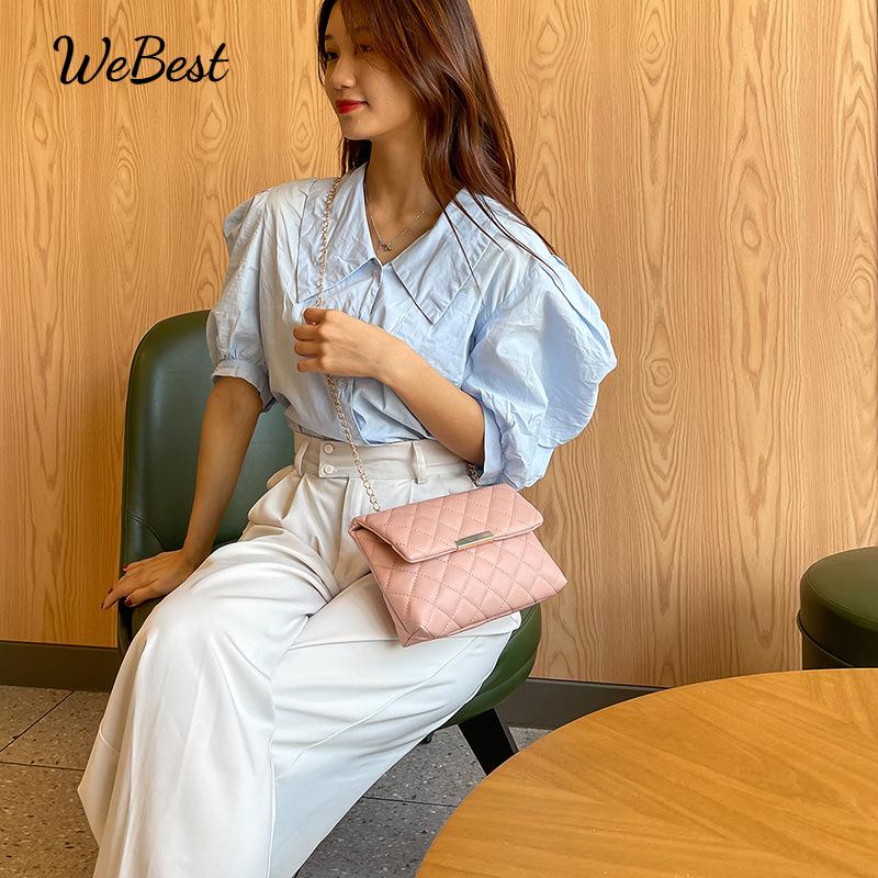 

Korean version of the rhombic bag women s bag embroidered small square bag чорний
