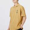 Adidas Solid Color Logo Polo Shirt Men Tops Yellow HE5165