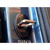 For Porsche 718 2016-2024 Carbon Fiber Steel Door Lock Buckle Protect Cover Trim