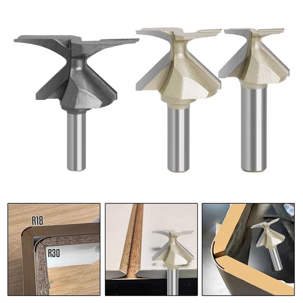 Precise R18/30/50 Router Bit Drill Bit Carpenter Arc Bending Milling Cutter for Precise Machining Smooth Cutting