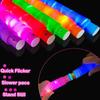 2/6/12 pcs LED Flash Pop Tubes Sensory Toy Adult Stress Relieve Toys Kid Autism Anti Stress Plastic Bellows Children Squeeze Toy