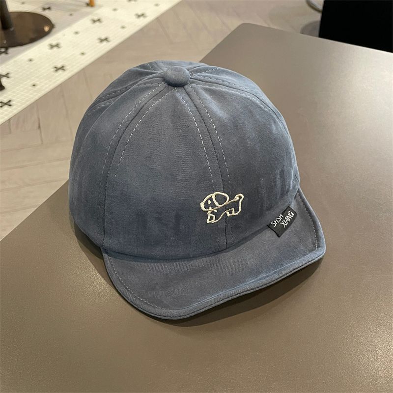 

Baby Sun Hat With Long Brim For Kids Sun Protection Girls Boys Summer Wear Head Size 46cm серый