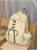Schoolbag Star Bow Rope Backpack Women's Commuter Casual Large Capacity School Bag Lightweight Trend Versatile Fashion Backpack