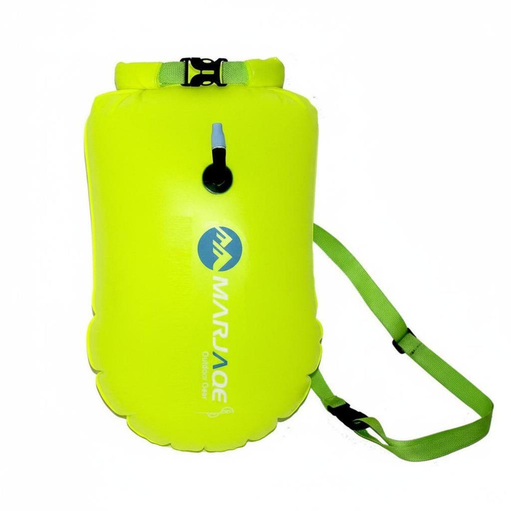 PVC Swimming Float with Large Waterproof Bag Inflatable Buoy for Open Water Pool
