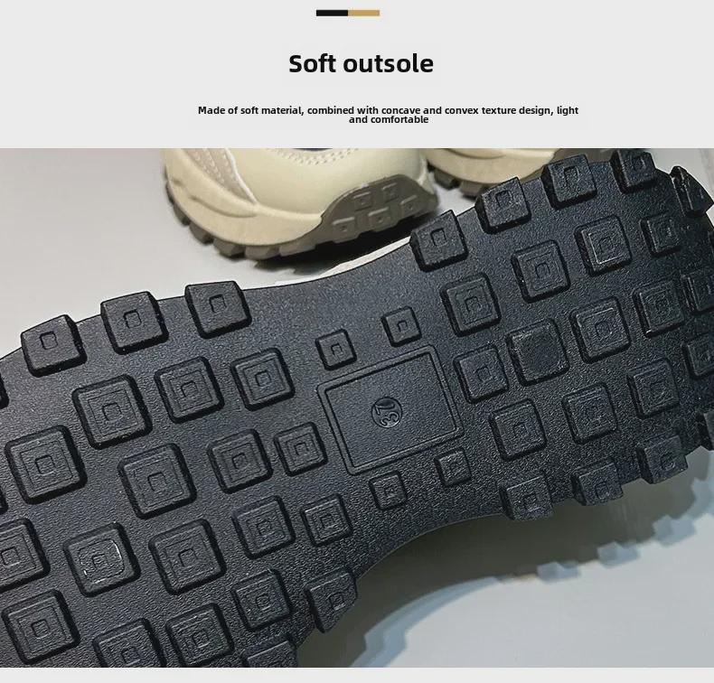 Spring 2025 Women's Round-Toed Forrest Gump Shoes: Thick-Soled, Wear-Resistant, Breathable Casual Sport Shoes (Model 6657)