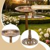 Outdoor Garden Bird Bath Antique Birdbaths Solar Powered for Courtyard Lawn