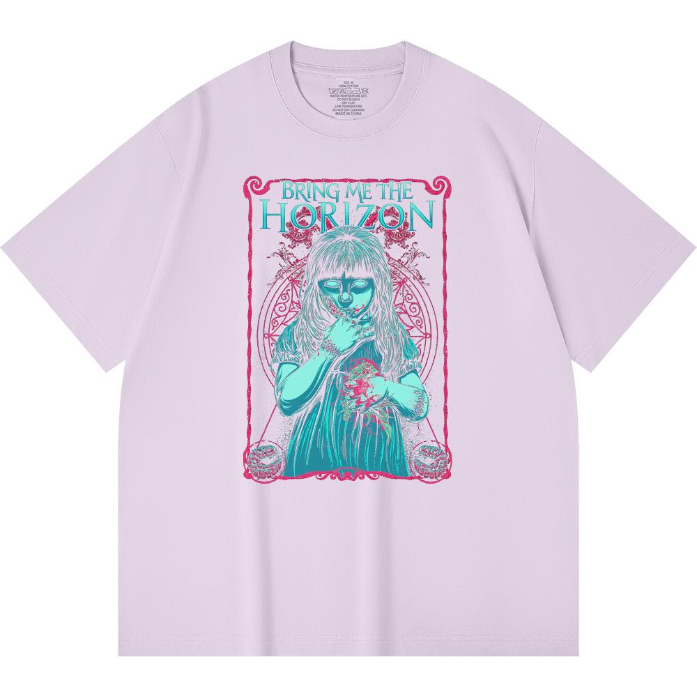230 g/m² 100% Bavlna T-shirt Heavy Metal Rocková Kapela Tisk Populární Hudby Unisex Těžký Bavlněný T-shirt