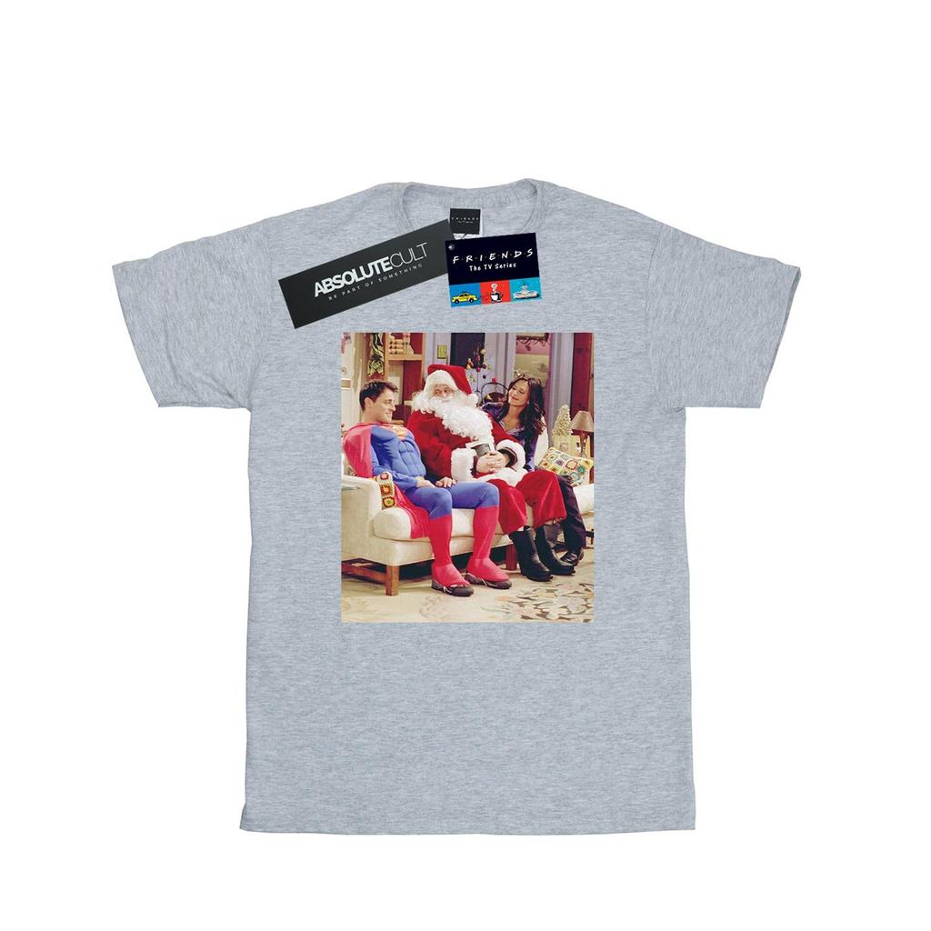 Friends Womens/Ladies Couch Santa Cotton Boyfriend T-Shirt