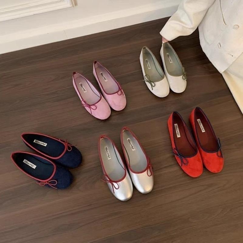 Bow Women Flats Shoes Casual Loafers New Marie Janes Sandals 2025 Trend Summer Sneakers Walking Shallow Shoes Zapatos