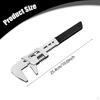 Adjustable Wrench Carbon Steel Plumbing Workshop DIY Manual Tool Utility Multifunctional Garage