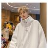  Fleece Lined Zip Up Hoodie Men's Oversized Warm Sweatshirt Winter Casual Jacket