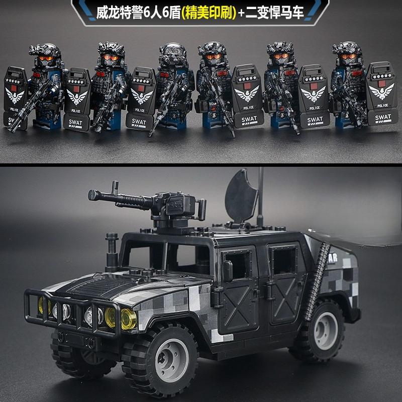 New building block Delta Veyron special police Jiaolong special forces Army Marine Corps mini humanoid doll birthday gift toys