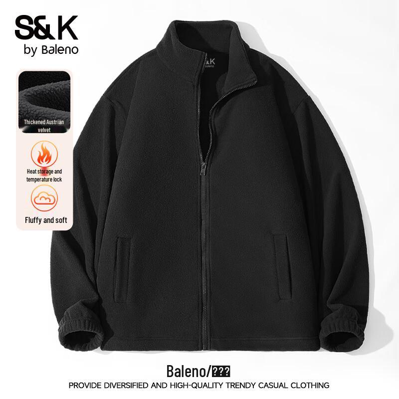 

Baleno Men s S&K Stand-Collar Fleece-Lined Casual Jacket 5XL
