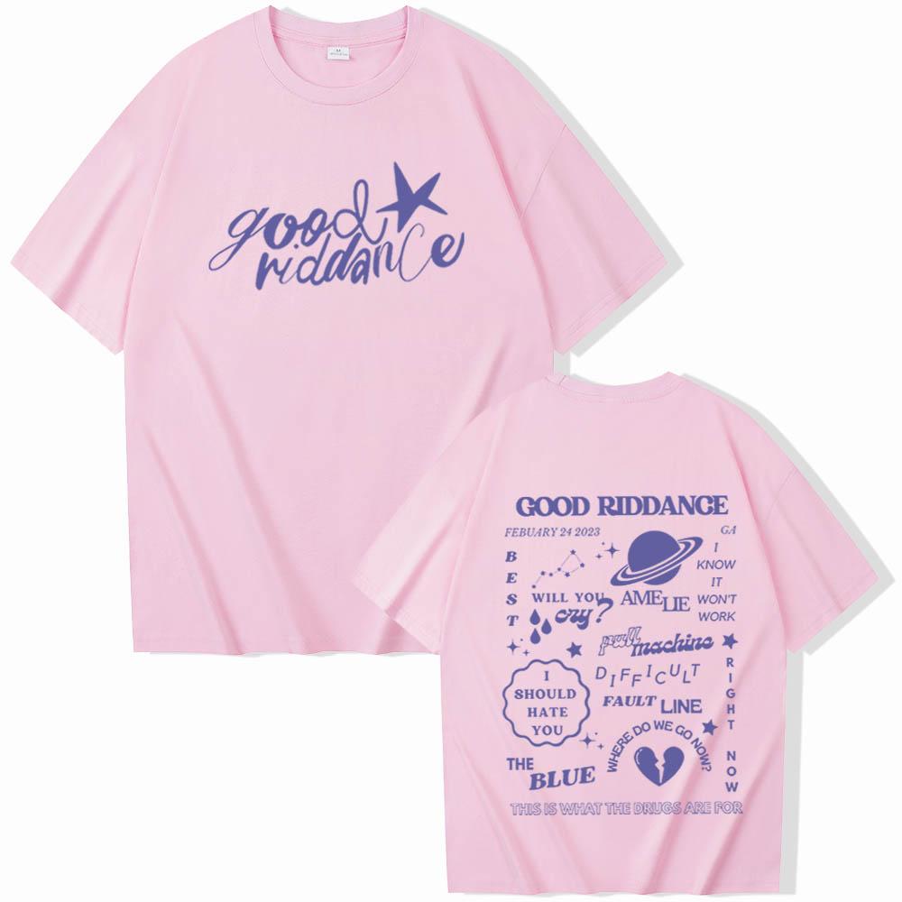 Футболки Gracie Abrams Good Riddance Мерч Gracie Abrams Харадзюку Футболки с коротким рукавом и круглым вырезом Подарок для фанатов Gracie Abrams Унисекс S