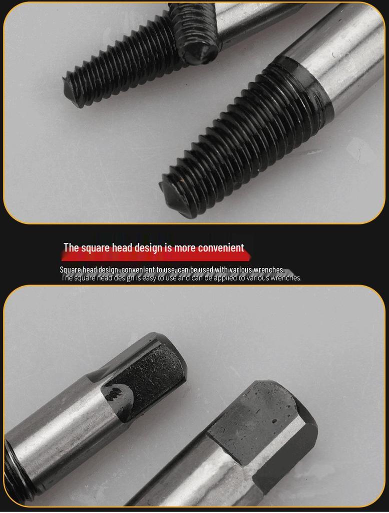 In Stock: 8-Piece Fine-Thread Screw Extractor and Faucet Valve Thread Remover