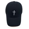 Cross Embroidery Hat With Adjustable Cotton Cap For Summer Outdoor Casual Wear