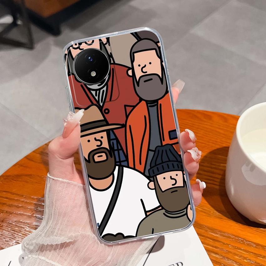 For Vivo Y02 Y02A Y02S Y10 Y11 Y12 Y12a Y13 Y15 Y15a Y16 Y17 Y19 Clear TPU Case Ocean Whale Pattern Anti Drop Back Cover For Vivo Silicone Phone Shell