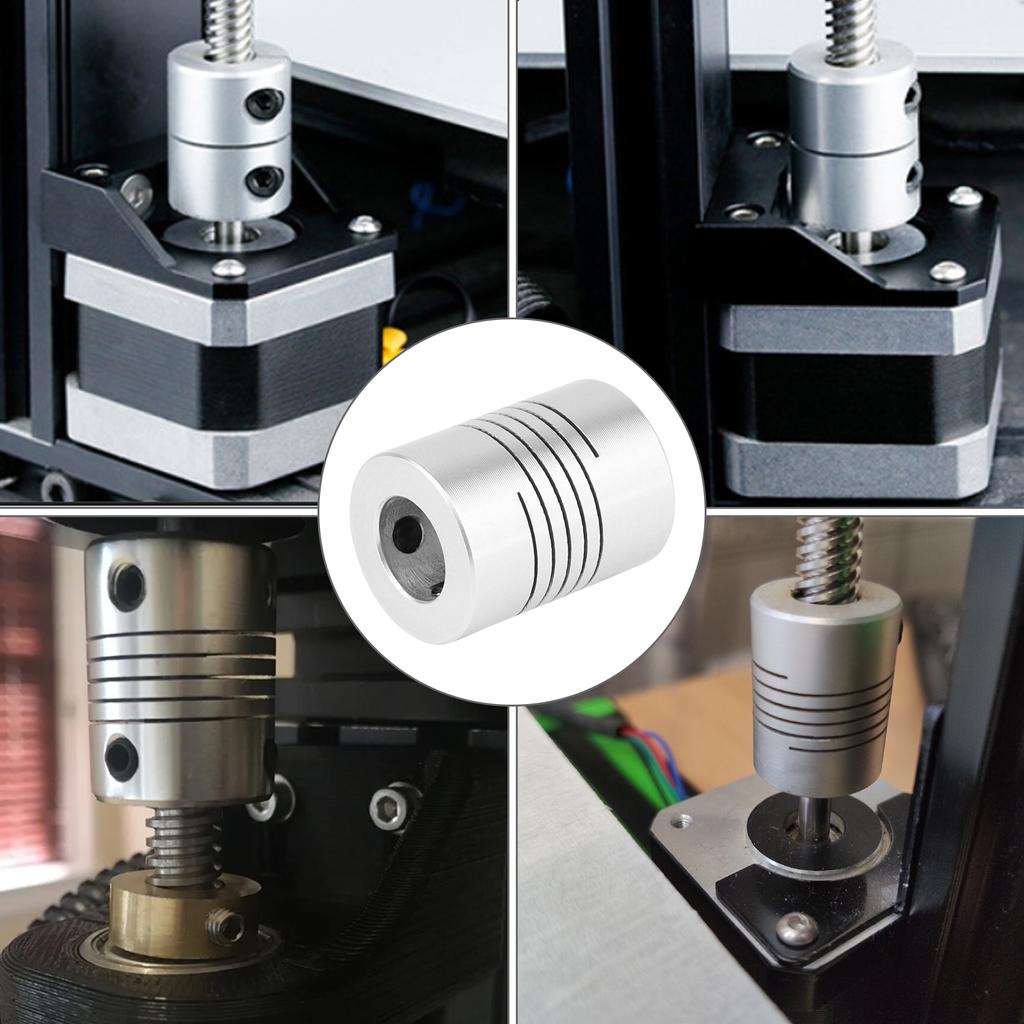 Cuplaj Motor Pas cu Pas Nema 17 Conector Arbore 5mm la 10mm Aliaj Aluminiu pentru Imprimantă 3D Mașină CNC Motor CC