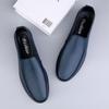 Fashion Genuine Leather Loafers Soft Casual Mens  Moccasins Breathable Male Slip On Flats Versatile Lazy Driving Footwear Business Shoes