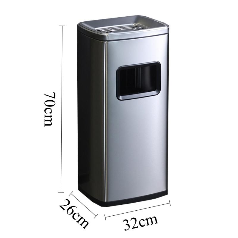 Large Capacity Trash Can Rectangular Trash Bin Office Litter Bins 12 Liters Dustbin Garbage Recycling Cube Wastebins with Lid