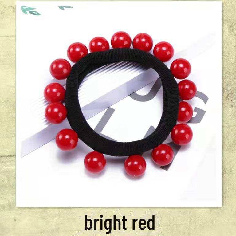 "16 High-Gloss Pearl Seamless Hairband, High Elastic Large-size, Women's Fashion Accessory"