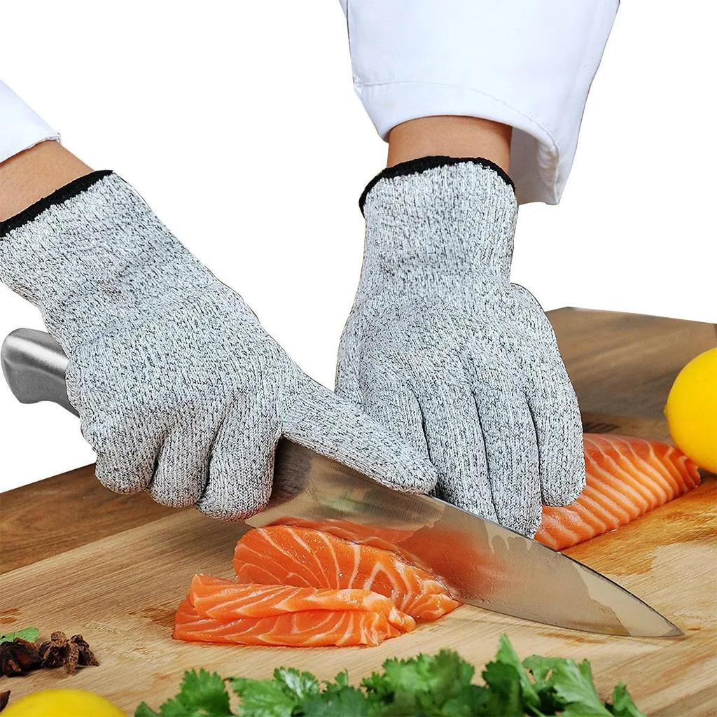 Rukavice proti proříznutí, úroveň 5, odolné proti proříznutí, odolné proti bodnutí, vysoce pevné, řeznické, kuchyňské, zahradnické, pracovní rukavice