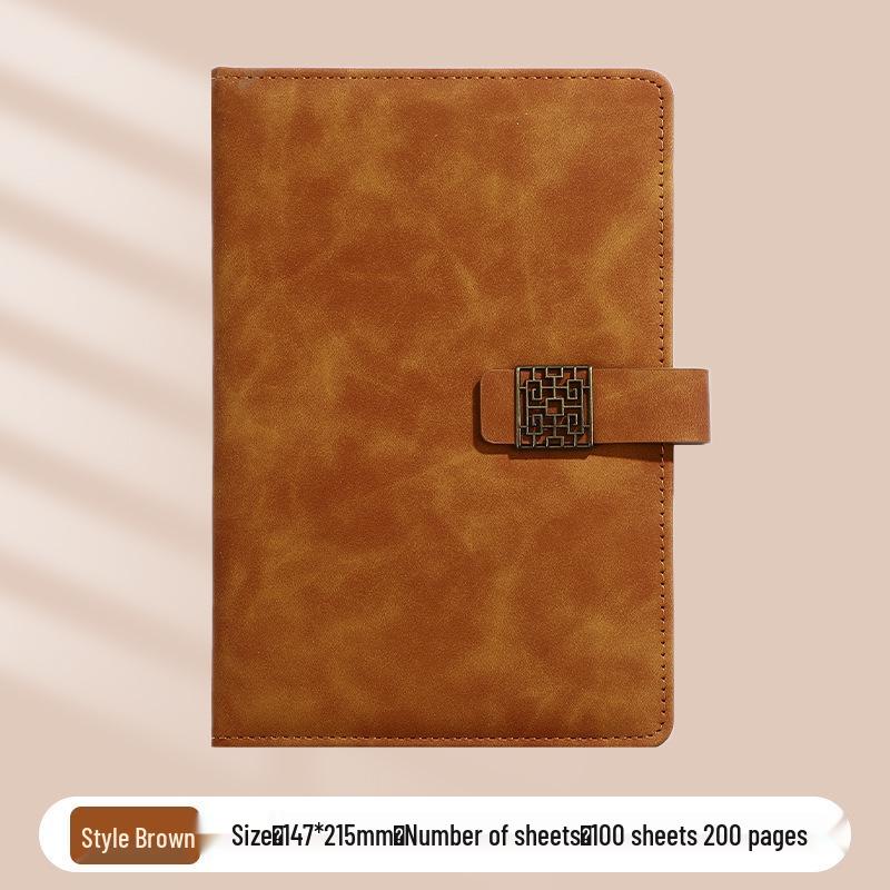 A5 Business Office Snap Button Notebook with Custom LOGO for Meetings