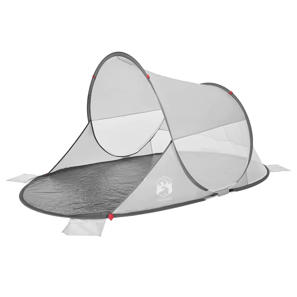 Vidaxl Pop-Up Beach Tent, Grey, Waterproof