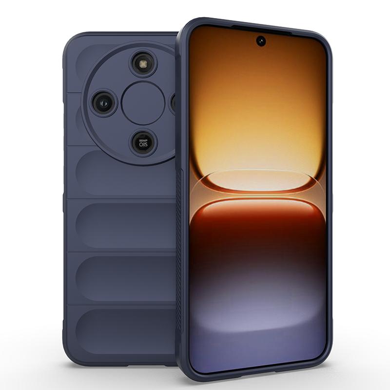 Shockproof Shield Phone Case For Honor Magic 8 Lite X9D X70 Soft TPU Frame Flannel Lining Four-Corner Airbags Protective Cover