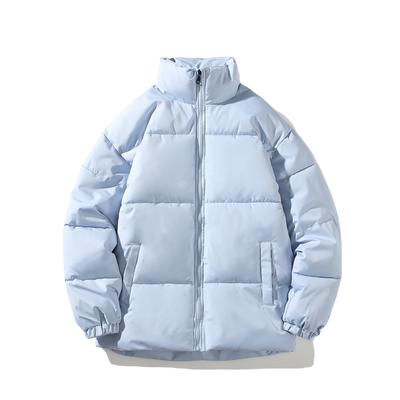 Nová Párová Bavlnená Prešívaná Bunda s Golierom Stojáčikom Voľná Krátka Unisex Prešívaný Bavlnený Chlebový Kabát V Zime.