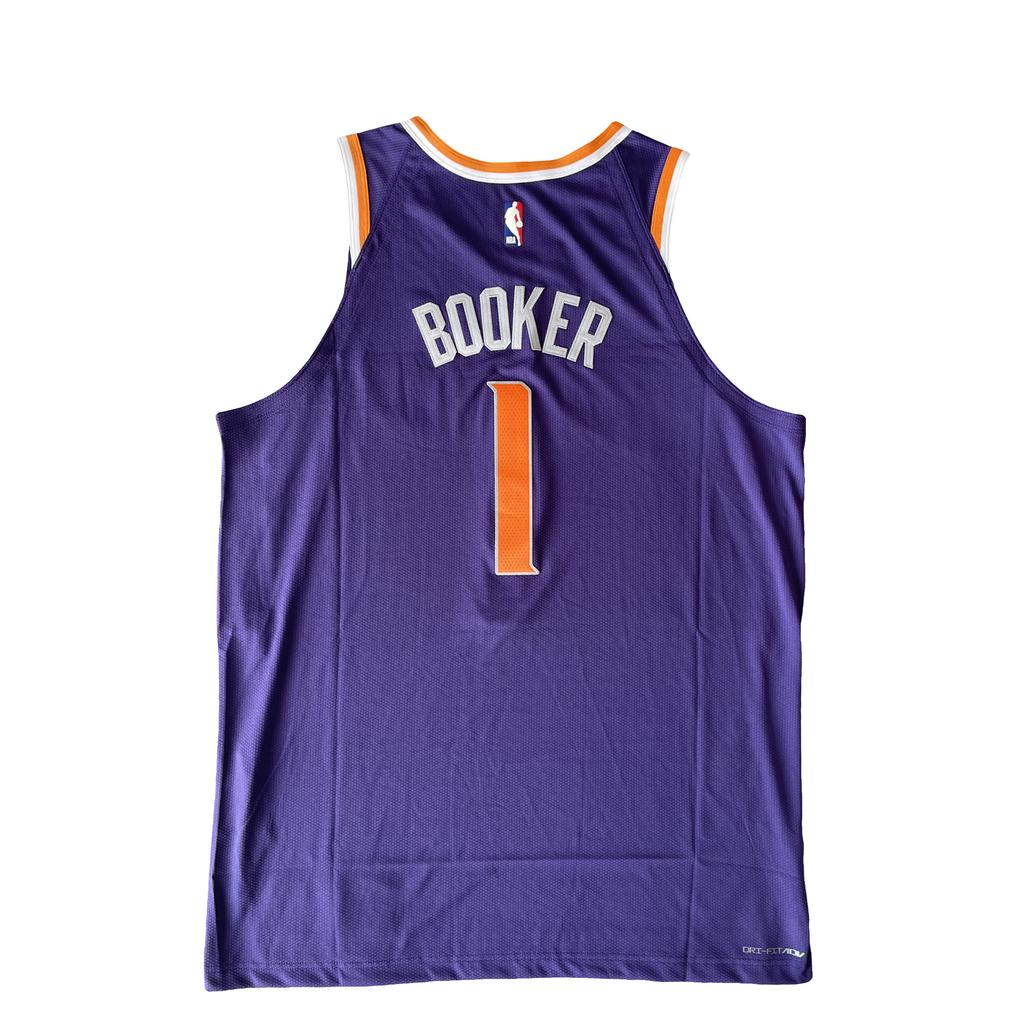 Nike NBA Booker Away Player Edition Jersey Phoenix Suns 1 Color Block V-Neck Sleeveless Basketball Tank Unisex Jerseys FB1819-566