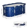Baignoire Pliante 47", Baignoire Pliante Portable pour Adultes, Baignoire à Trempage pour Bain Chaud et Bain Glacé, Enveloppe Autoportante Pliante