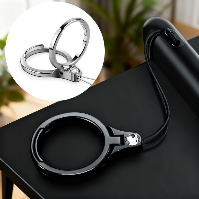Für Handy-Ring-Hängeseil 360-Grad-Fingerring-Lanyard Handyhalter Metallständer Handy-Riemen